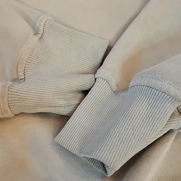 White Fox Boutique Greige High-Waist Track Joggers - Has Discoloration Stains - Picture 7 of 16